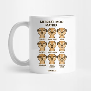 Meerkat Mood Matrix – 9 Faces of Snark Mug